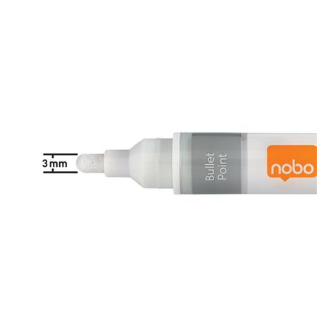 Üvegtábla marker, NOBO, fehér