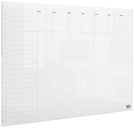 Tervezőtábla, akril, heti, fali/asztali, A3, NOBO "Home"