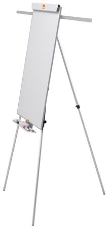 Flipchart tábla, mágneses felület, 2 db segédkarral, NOBO "Essentials", fehér