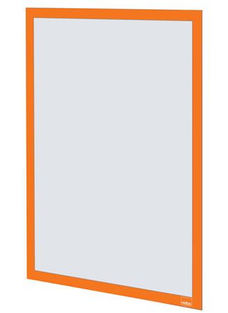 Posztertábla, fali, A3 méret, műanyag keret, 2 db, NOBO, narancs