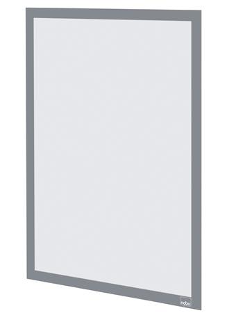 Posztertábla, fali, A3 méret, műanyag keret, 2 db, NOBO, ezüst