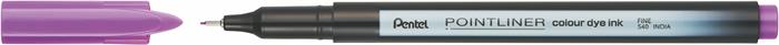 Tűfilc, 0,4 mm, PENTEL "Pointliner", mályvalila
