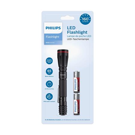 Elemlámpa, LED, 2xAA, PHILIPS