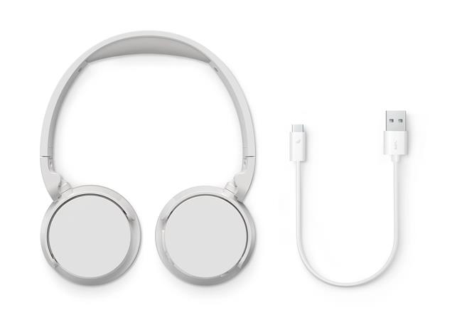 Fejhallgató, vezeték nélküli, Bluetooth 5.3, PHILIPS "TAH3209", selyemfehér