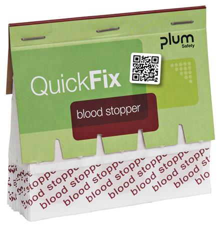 Sebtapasz utántöltő "Quick Fix", 45 darabos, vérzéscsillapító, PLUM