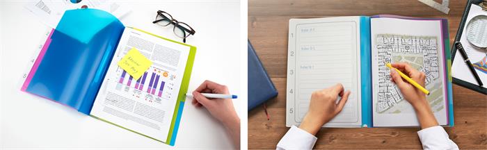 Rendszerező mappa, 5 részes, PP, A4, RAPESCO