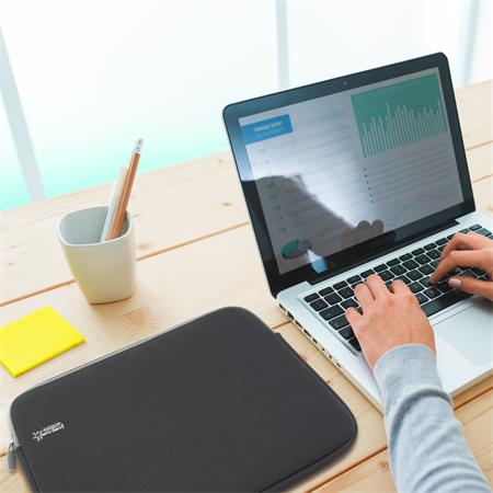 Notebook tok, 13,3", antibakteriális, RAPESCO, fekete