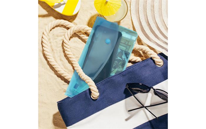 Irattartó tasak, DL, patentos, RAPESCO "Eco GRS Recycled", áttetsző vegyes színek