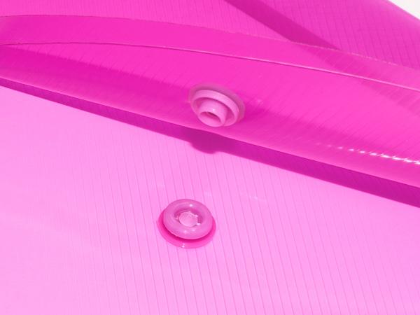 Irattartó tasak, DL, patentos, RAPESCO "Eco GRS Recycled", áttetsző vegyes színek