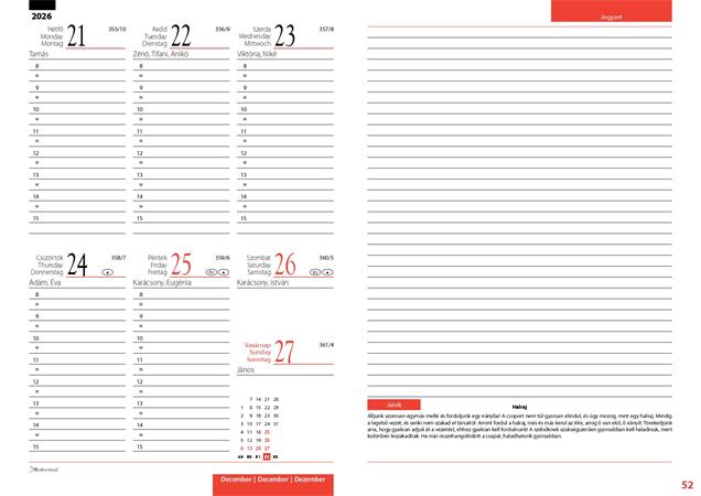 Tanítói zsebkönyv, heti, 2026/2027 tanév, REALSYSTEM, szirmok