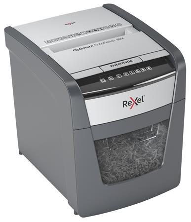 Iratmegsemmisítő, konfetti, 50 lap, REXEL, "Optimum AutoFeed+ 50X"