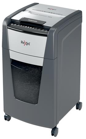 Iratmegsemmisítő, konfetti, 300 lap, REXEL, "Optimum AutoFeed+ 300X"