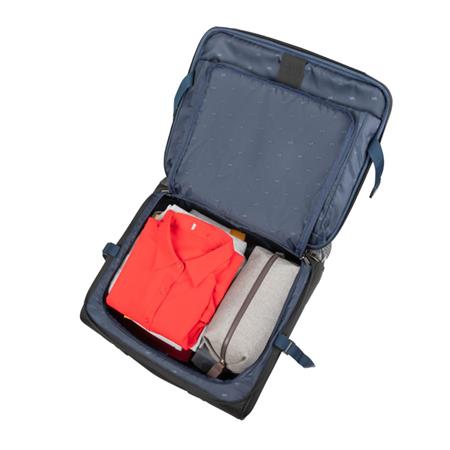 Utazóbőrönd, laptoprekesszel, 15,6", 46x42x22 cm, RIVACASE "Tegel 8481", fekete