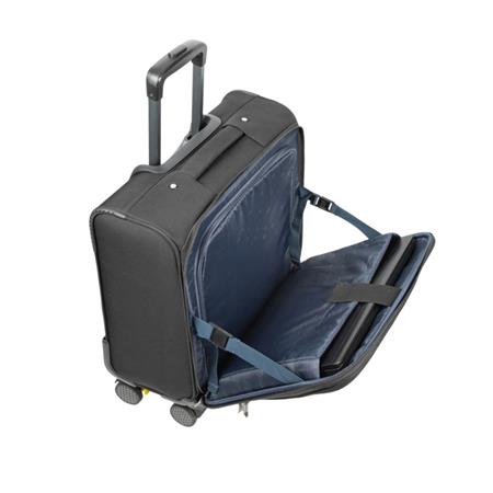 Utazóbőrönd, laptoprekesszel, 15,6", 46x42x22 cm, RIVACASE "Tegel 8481", fekete