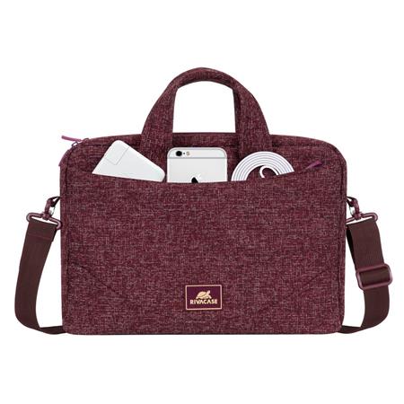 Notebook táska, 14", RIVACASE "Anvik 7921", burgundi vörös