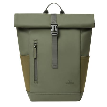 Notebook hátizsák, 14", 17L, rolltop, RIVACASE "Eden ECO 7826", olivazöld