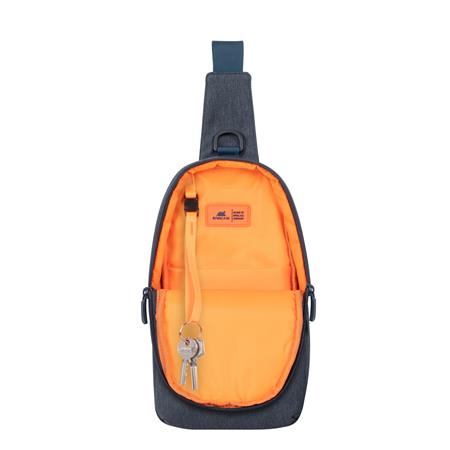 Hátitáska, keresztpántos (cross-body), RIVACASE "Galapagos 7711", sötétszürke