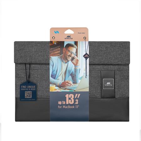 Notebook tok, 13,3", MacBook Pro/MacBook Air, RIVACASE "Lantau 8802", szürke-fekete