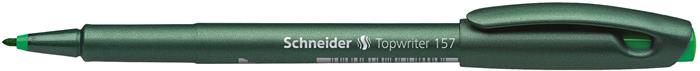 Rostirón, 0,8 mm, SCHNEIDER "Topwriter 157", zöld