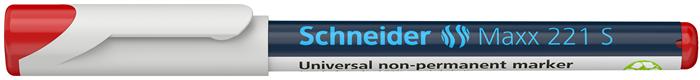 Alkoholmentes marker, OHP, 0,4 mm, SCHNEIDER "Maxx 221 S", piros