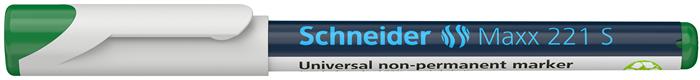 Alkoholmentes marker, OHP, 0,4 mm, SCHNEIDER "Maxx 221 S", zöld