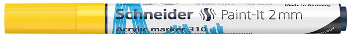 Dekormarker, akril, 2 mm, SCHNEIDER "Paint-It 310", sárga