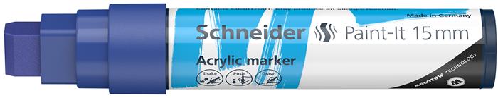 Dekormarker, akril, 15 mm, SCHNEIDER "Paint-It 330", kék