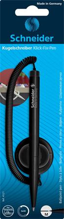 Ügyféltoll, SCHNEIDER "Klick-Fix Pen", fekete