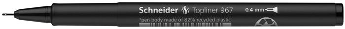 Tűfilc, 0,4 mm, SCHNEIDER "Topliner 967", fekete