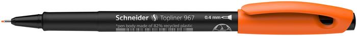 Tűfilc, 0,4 mm, SCHNEIDER "Topliner 967", narancssárga