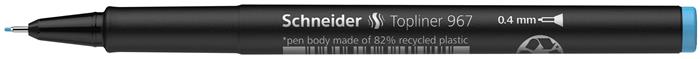 Tűfilc, 0,4 mm, SCHNEIDER "Topliner 967", türkiz
