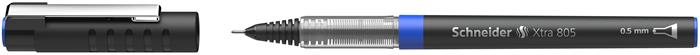 Rollertoll, 0,5 mm, tűhegyű, SCHNEIDER "XTRA 805", kék