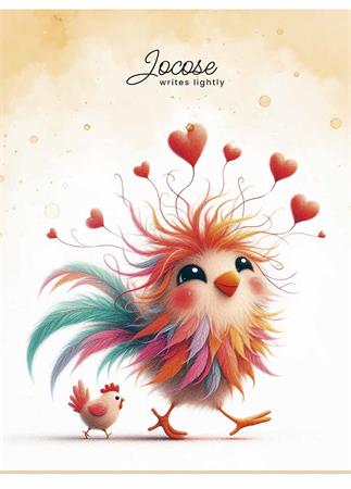 Füzet, tűzött, A5, vonalas, 48 lap, SHKOLYARYK "Writes lightly", vegyes