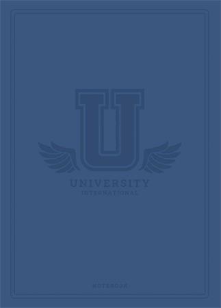 Füzet, tűzött, A5, kockás, 60 lap, SHKOLYARYK "University International", vegyes