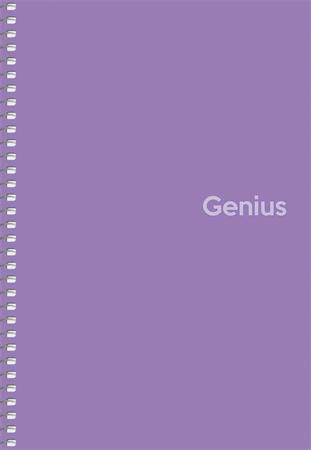 Spirálfüzet, A5, kockás, 80 lap, PP borító, SHKOLYARYK "Genius", vegyes