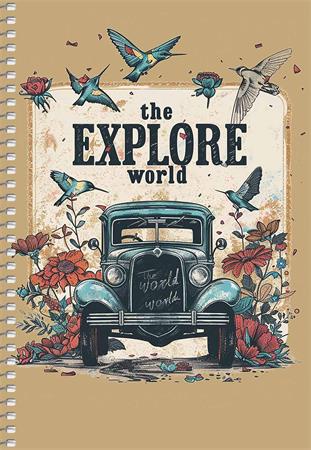 Spirálfüzet, A5, kockás, 96 lap, SHKOLYARYK "Racing Competition", vegyes