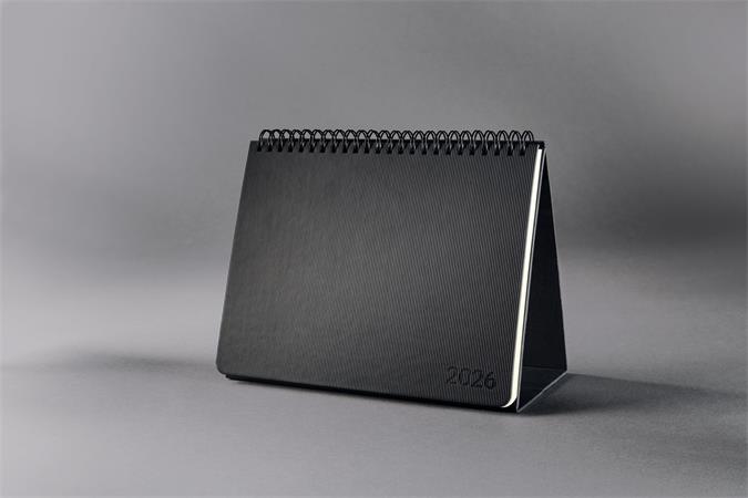 Naptár, asztali, álló, 2026, 213x220x18 mm, SIGEL "Conceptum", fekete