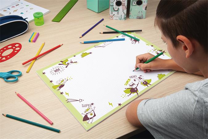 Könyökalátét, A3, gyermekeknek, SIGEL "Kis Hősök"