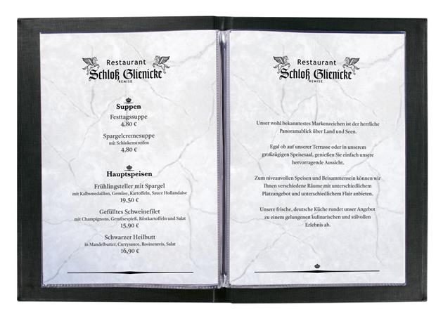 Étlaptartó, A4, keményfedeles, felirat nélkül, SIGEL, fekete