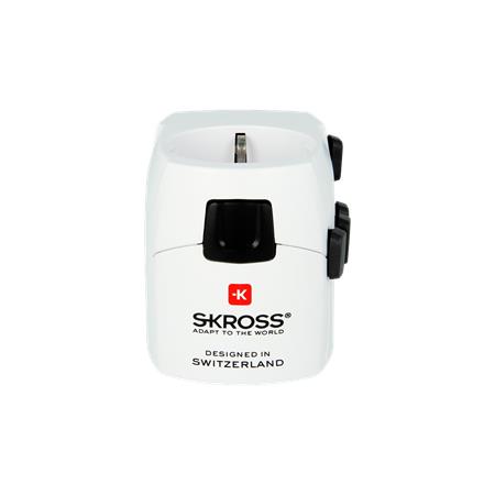 Adapter, világutazóknak, földelt, SKROSS