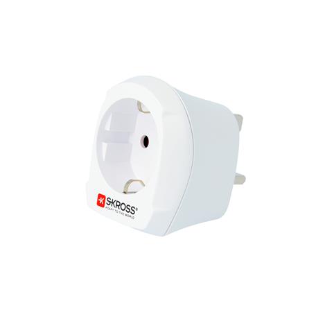 Adapter, Egyesült Királyságba utazóknak, földelt, SKROSS