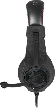Fejhallgató, mikrofonnal, vezetékes, gaming, 3,5 mm jack, SPEEDLINK "Legatos", fekete-piros
