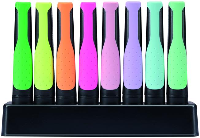 Szövegkiemelő készlet, 2-5 mm, STABILO "Green Boss Pastel", 8 db-os asztali készlet