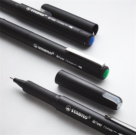 Tűfilc, 0,4 mm, STABILO "dr!ver", zöld