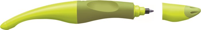 Rollertoll, 0,5 mm, balkezes, zöld tolltest, STABILO "EASYoriginal Start", kék