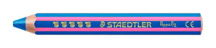 Színes ceruza készlet, hatszögletű, jumbo, STAEDTLER „Noris® junior 140", Peppa malac, 12 szín