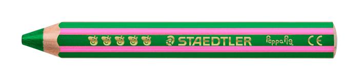 Színes ceruza készlet, hatszögletű, jumbo, STAEDTLER „Noris® junior 140", Peppa malac, 12 szín