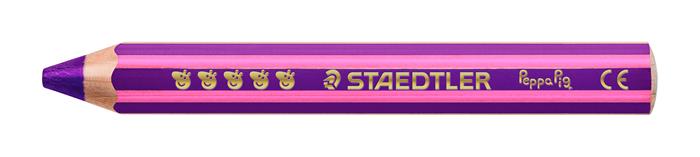 Színes ceruza készlet, hatszögletű, jumbo, STAEDTLER „Noris® junior 140", Peppa malac, 12 szín