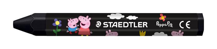 Zsírkréta, hatszögletű, jumbo, STAEDTLER „Noris® junior 224”, Peppa malac, 12 szín