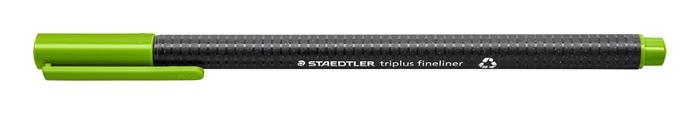 Tűfilc, 0,3 mm, STAEDTLER "Triplus 334", világoszöld